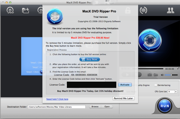 macx dvd ripper pro only ripping part of the movie